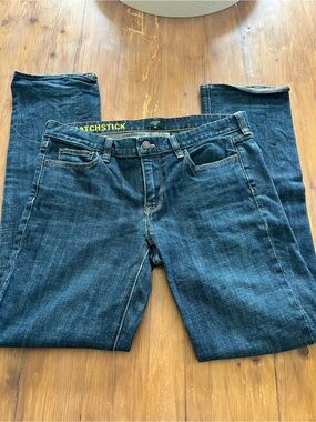 J. Crew Dark Blue Straight-Leg Jeans
